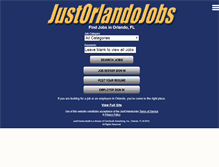 Tablet Screenshot of justorlandojobs.com